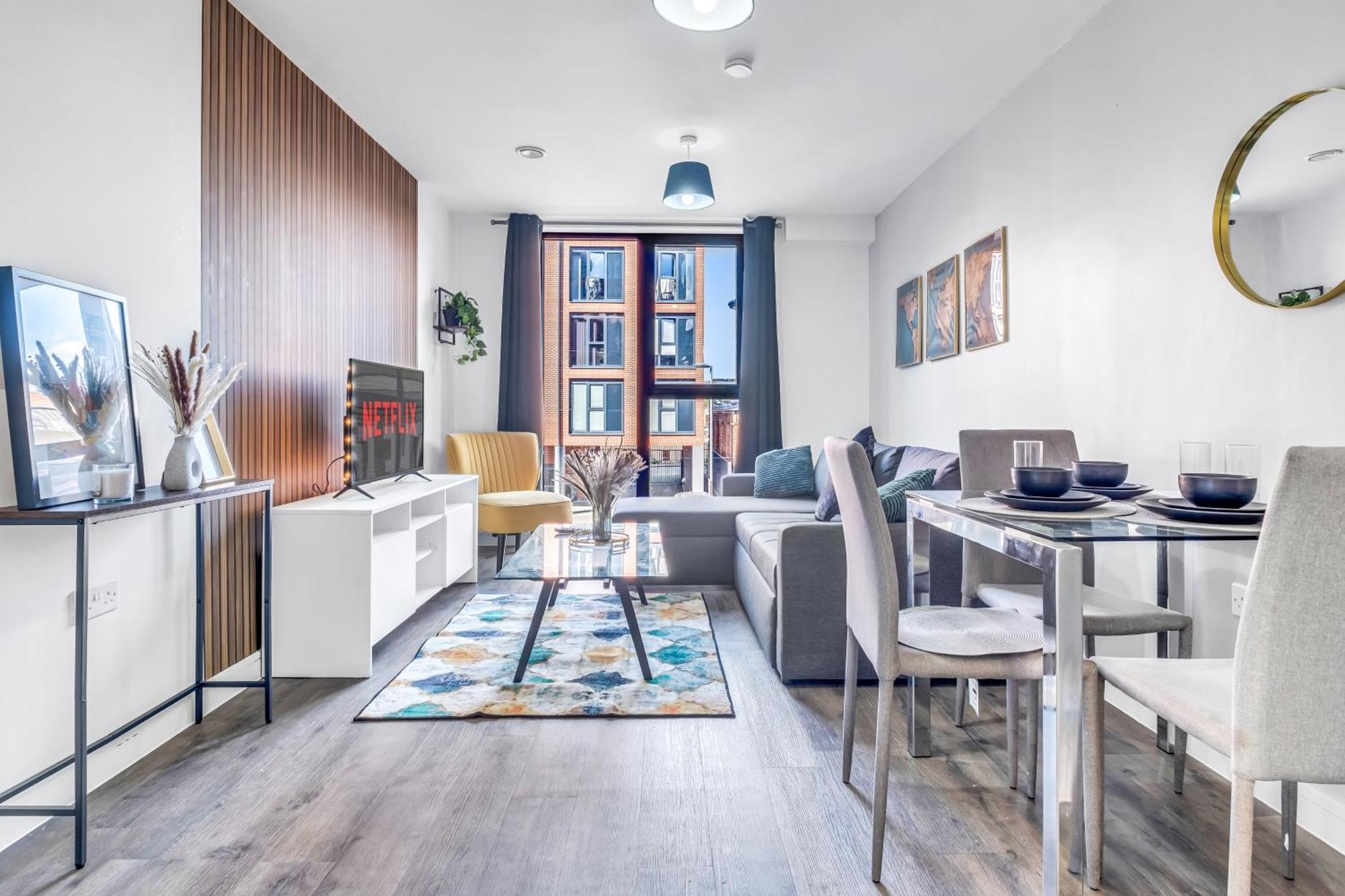 City Centre Emerald Escape - Sleeps-6, 2Beds & 2Baths , Netflix , Free Internet Birmingham Exteriér fotografie
